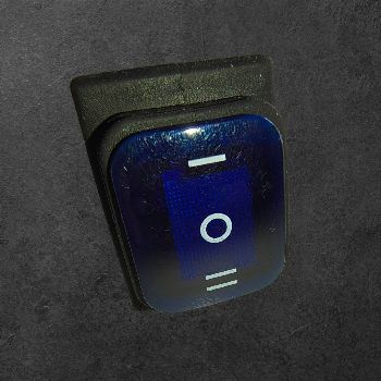 Vodoodporno stikalo 3 pozicije 1-0-2 z LED osvetlitvijo 16A MODRO